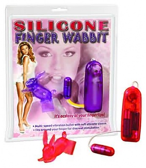 Silicone Finger Rabbit Pink