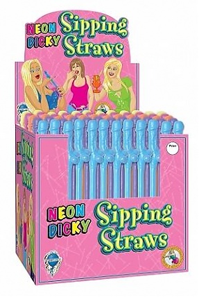 Dicky Sipping Straws Neon 144/display