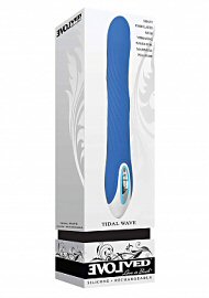 Tidal Wave Silicone Vibrator Rechargeable Waterproof Blue (52462)
