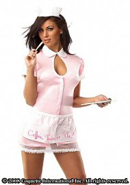 Waitress Pink/white Med/lg (85557)